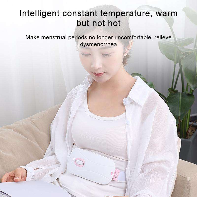 Women Menstrual Cramp Relief Pain Health Care Warm Uterus Belt Heat Moxibustion and Nuan Gongbao ...