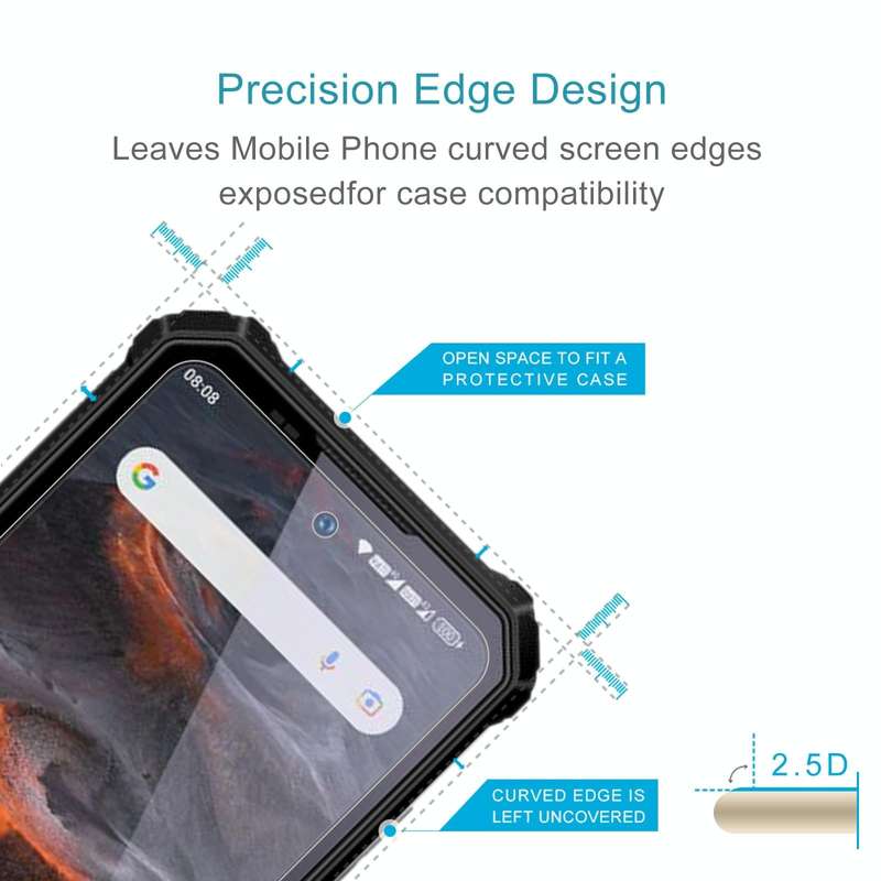 For OUKITEL WP19 50pcs 0.26mm 9H 2.5D Tempered Glass Film
