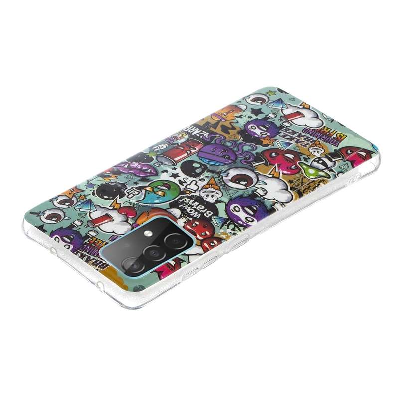 For Samsung Galaxy A52 5G / 4G Luminous TPU Mobile Phone Protective Case(Rubbish)