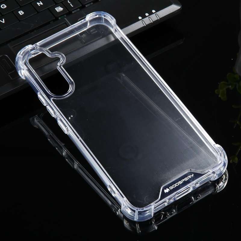 For Samsung Galaxy A34 5G MERCURY GOOSPERY SUPER Four-Corner Shockproof TPU Phone Case(Transparent)