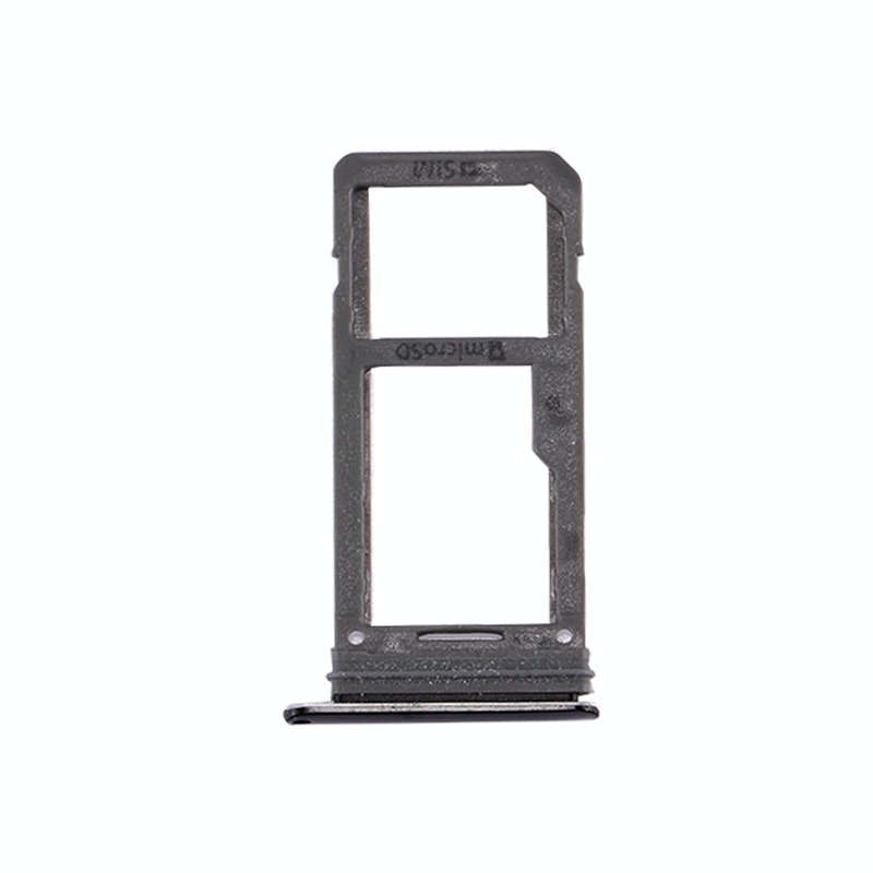 For Galaxy S8 SIM Card Tray + Micro SD Tray (Black)