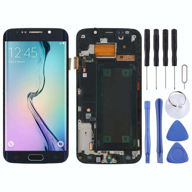 Original Super AMOLED LCD Screen For Samsung Galaxy S6 Edge SM-G925F Digitizer Full Assembly with...
