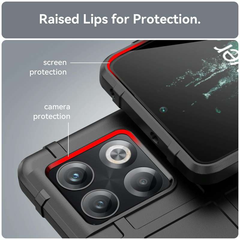 For OnePlus 10T Full Coverage Shockproof TPU Phone Case(Black)