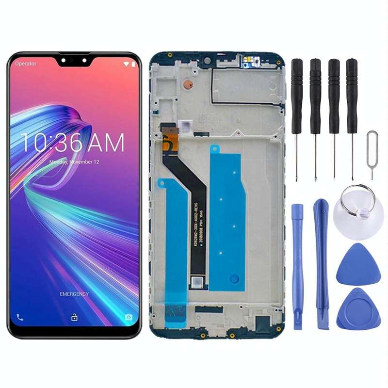 OEM LCD Screen for Asus Zenfone Max Pro M2 ZB631KL X01BDA Digitizer Full Assembly with FrameBlack)