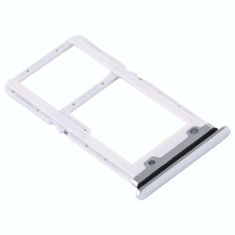 SIM Card Tray + SIM Card Tray / Micro SD Card Tray for Xiaomi Mi CC9 (Silver)