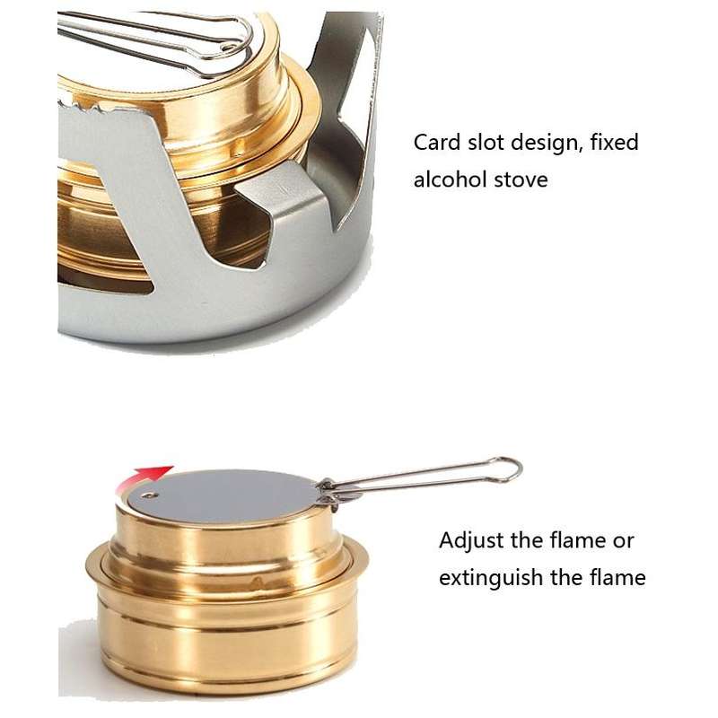 Outdoor Camping Alcohol Stove Vaporized Liquid Alcohol Atove Mini Alcohol Stove Portable Creative...