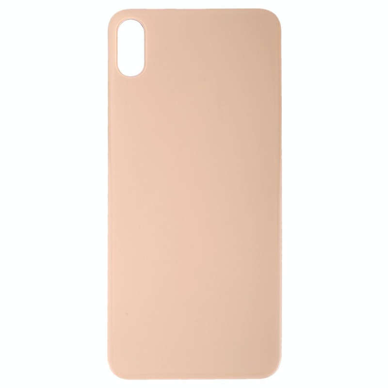 Easy Replacement Big Camera Hole Glass Back Battery Cover with Adhesive for iPhone XS(Gold)