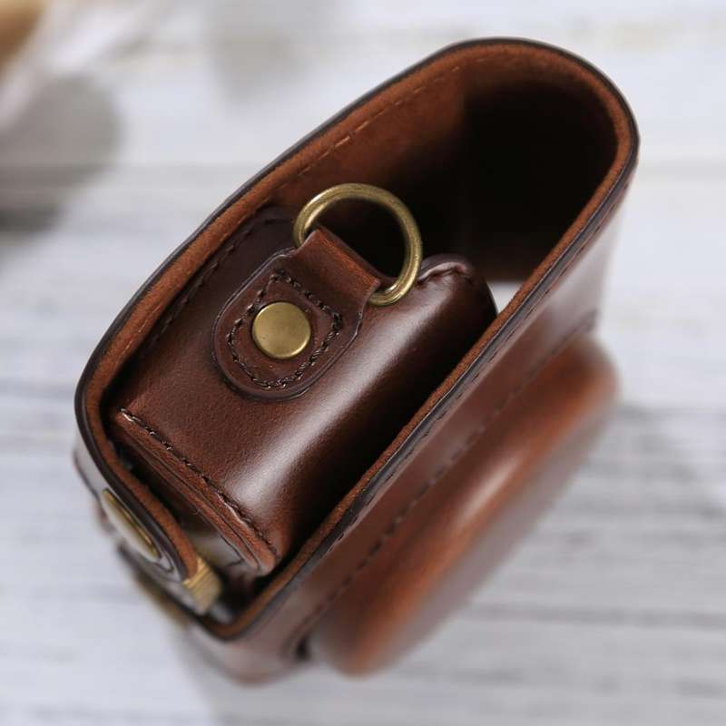 Full Body Camera PU Leather Case Bag with Strap for Canon PowerShot SX730 HS / SX720 HS (Coffee)