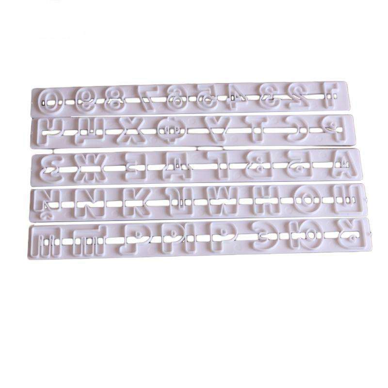 Russian Letters Fondant Molds Embosser Sugar Craft Alphabet Moulds Cake Dessert Decor DIY Bakewar...