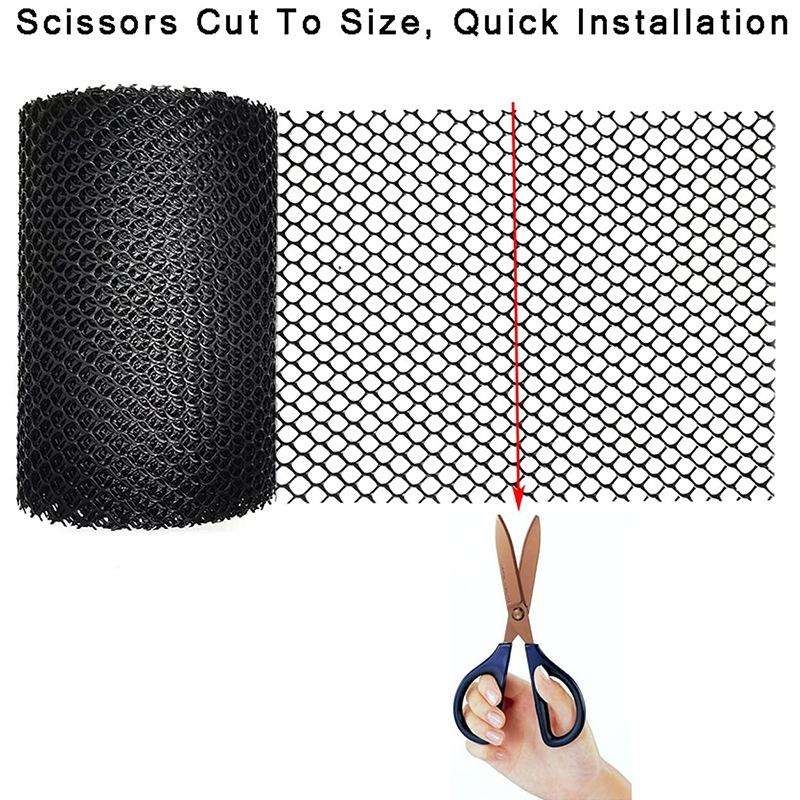 Plastic Gutter Guard Prevent Leaves or Debris From Clogging Downspouts and Drains, Width x Length...