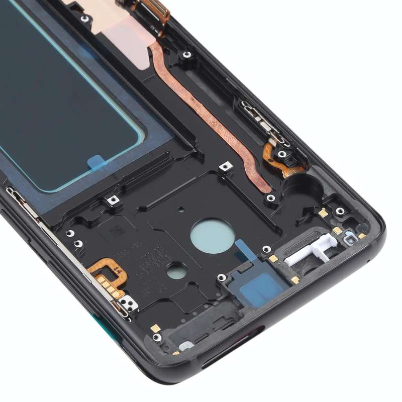 OLED LCD Screen for Samsung Galaxy S9+ SM-G965 Digitizer Full Assembly with Frame (Black)
