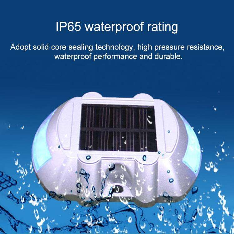 Solar Horseshoe Road Stud Light Car Guidance Light Road Deceleration Light, Constantly Bright Ver...