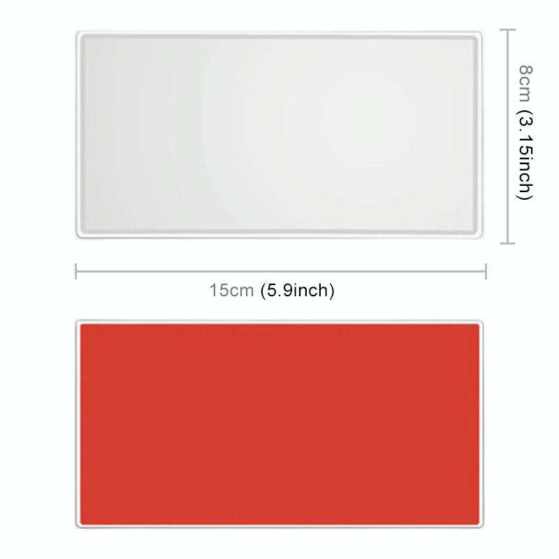 Portable Car Sunshade Makeup Mirror Stainless Steel Vanity Mirror, Size: 150 x 80mm