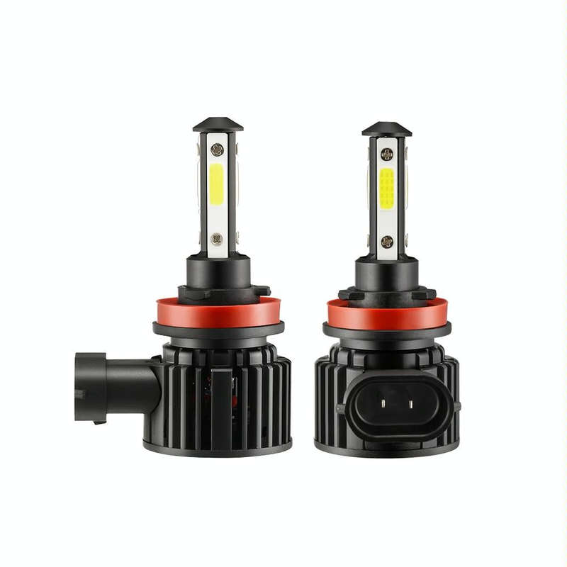 F8 H11 2 PCS 22W 3000LM 6000K Four Side DOB LED Headlight Fog Light Bulbs High Beam Conversion Ki...