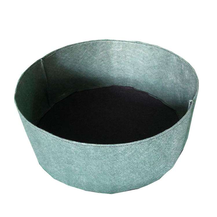 90x30cm 190L Felt Planting Barrel Indoor Outer Round Plant Bag Non-Woven Seedling Bag(Dark Green)