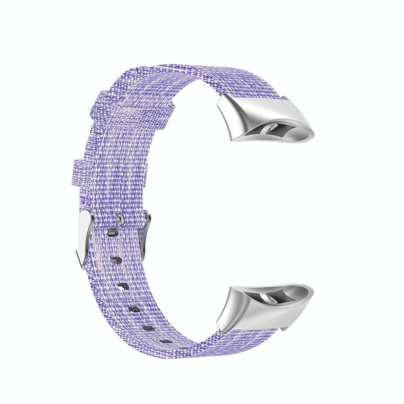 For Garmin Forerunner 45 / 45S / Swim 2 Universal Nylon Canvas Watch Band(Purple)