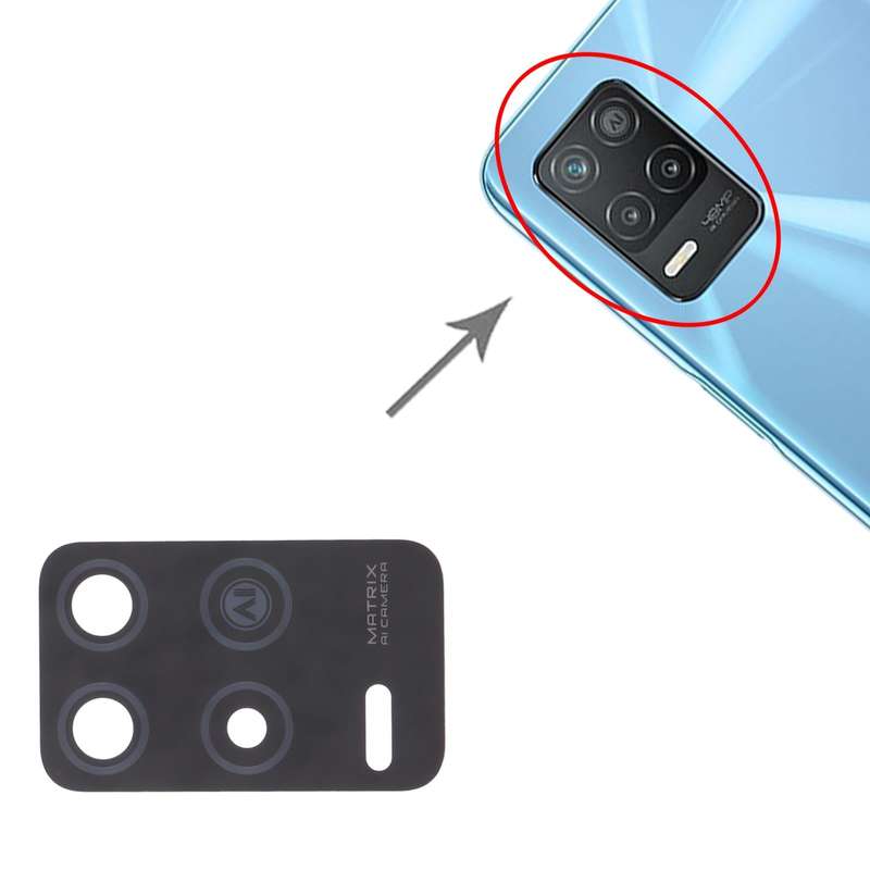 For OPPO Realme 8 5G RMX3241 10pcs Back Camera Lens