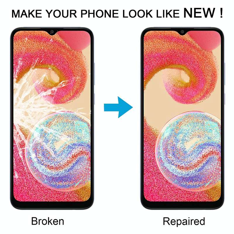 For Samsung Galaxy A04e SM-A042F 10pcs Front Screen Outer Glass Lens with OCA Optically Clear Adh...
