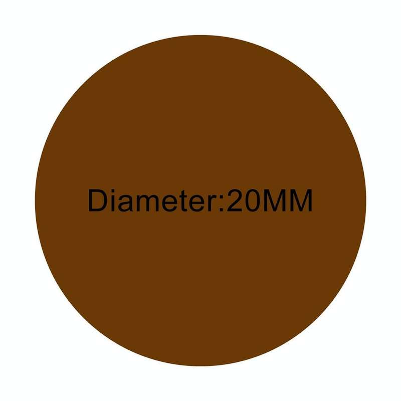 1000 PCS Round Shape Self-adhesive Colorful Mark Sticker Mark Label(Coffee)