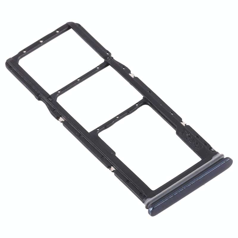 For Samsung Galaxy A9 (2018) SM-A920 SIM Card Tray + SIM Card Tray + Micro SD Card Tray (Black)