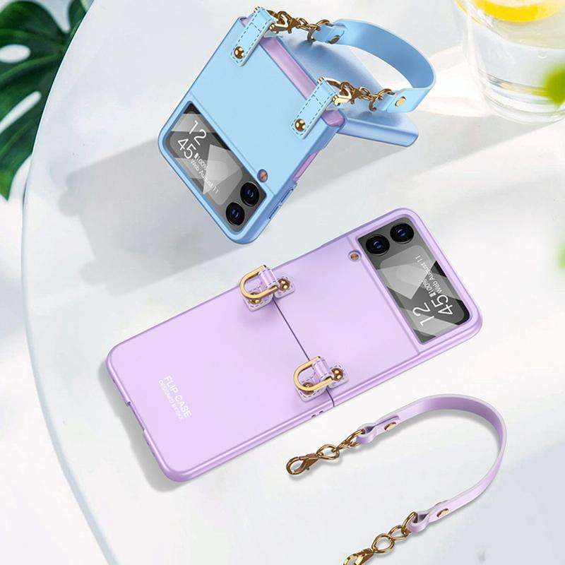 For Samsung Galaxy Z Flip4 GKK Integrated Ultra-thin Handbag Phone Case(Black)