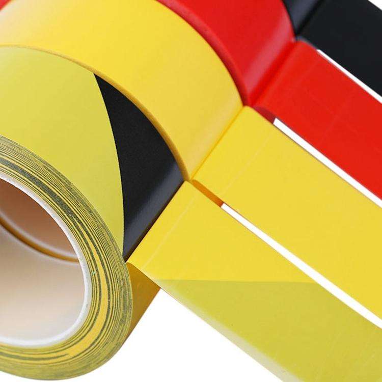 45mm PVC Warning Tape Self Adhesive Hazard Safety Sticker, Length: 33m(Yellow)