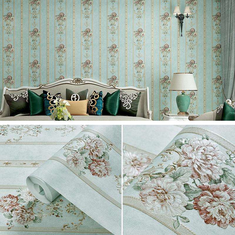 0.53x3m Modern Minimalist 3D Stereo Flower Self-Adhesive Wallpaper Bedroom Living Room TV Backgro...