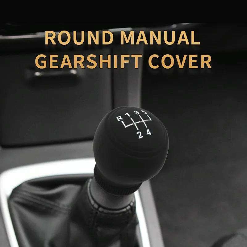 For Volkswagen 6-speed Car Silicone Dustproof Shift Knob Gear Protective Cover(Black)
