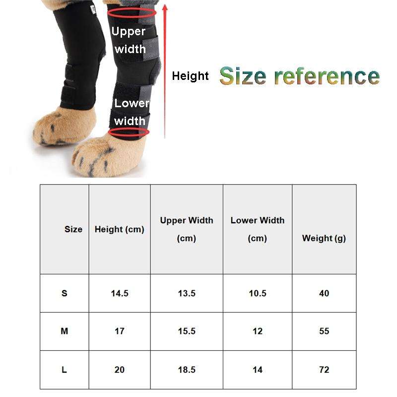 Pet Knee Pads Dog Leg Guards Pet Protective Gear Surgery Injury Sheath, Size: M(HJ11 Reflective Red)