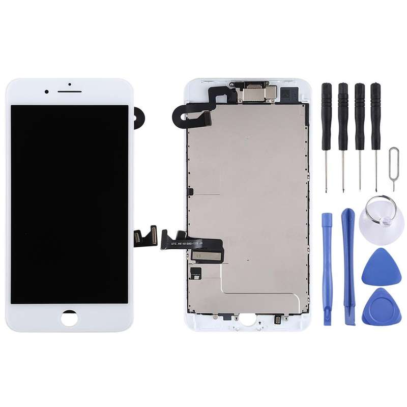 TFT LCD Screen for iPhone 8 Plus with Digitizer Full Assembly include Front Camera (White)
