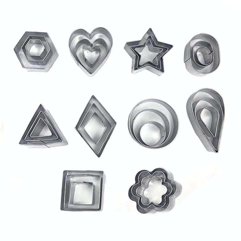 30 PCS / Set Stainless Steel Biscuit Mold