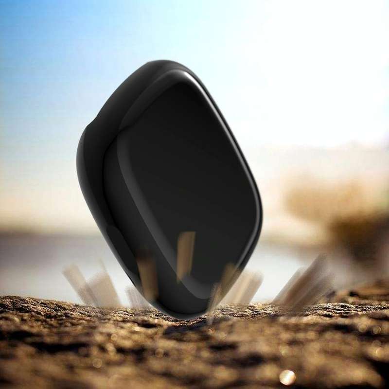 For Fitbit Versa 3 / Versa Sense Plating Full Package TPU Protective Case(Black)