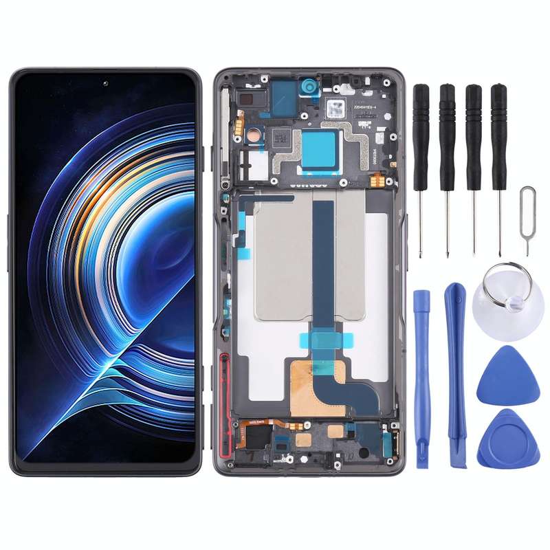Original LCD Screen and Digitizer Full Assembly with Frame for Xiaomi Redmi K50 Gaming/Poco F4 GT...
