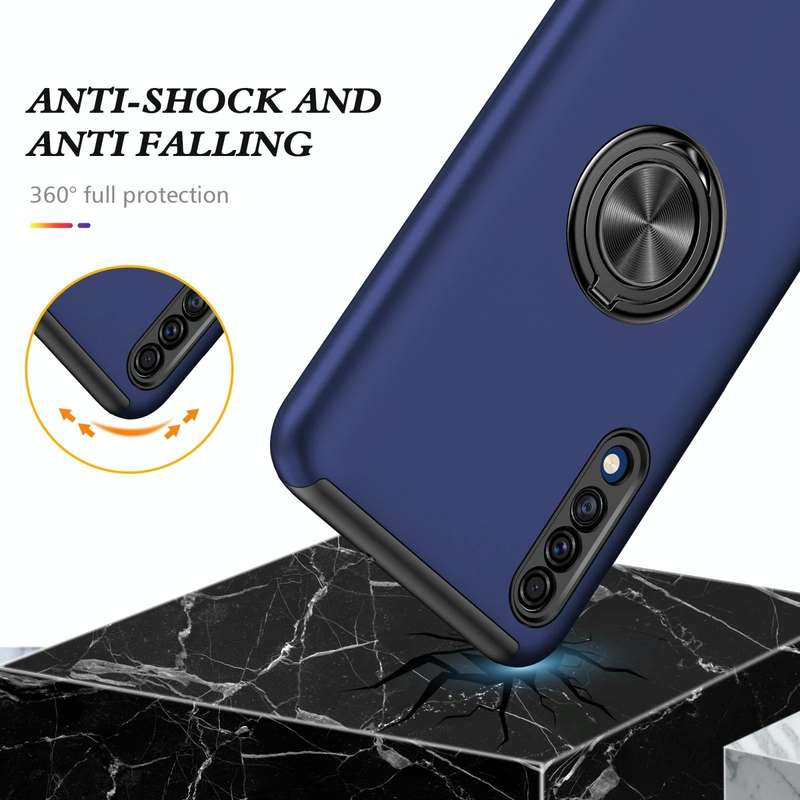 For Samsung Galaxy A30s / A50s / A50 PC + TPU Shockproof Magnetic Protective Case with Invisible ...
