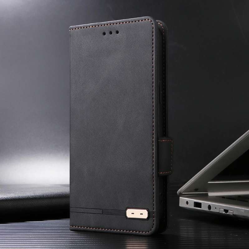 For Honor X7b Magnetic Clasp Flip Leather Phone Case(Black)
