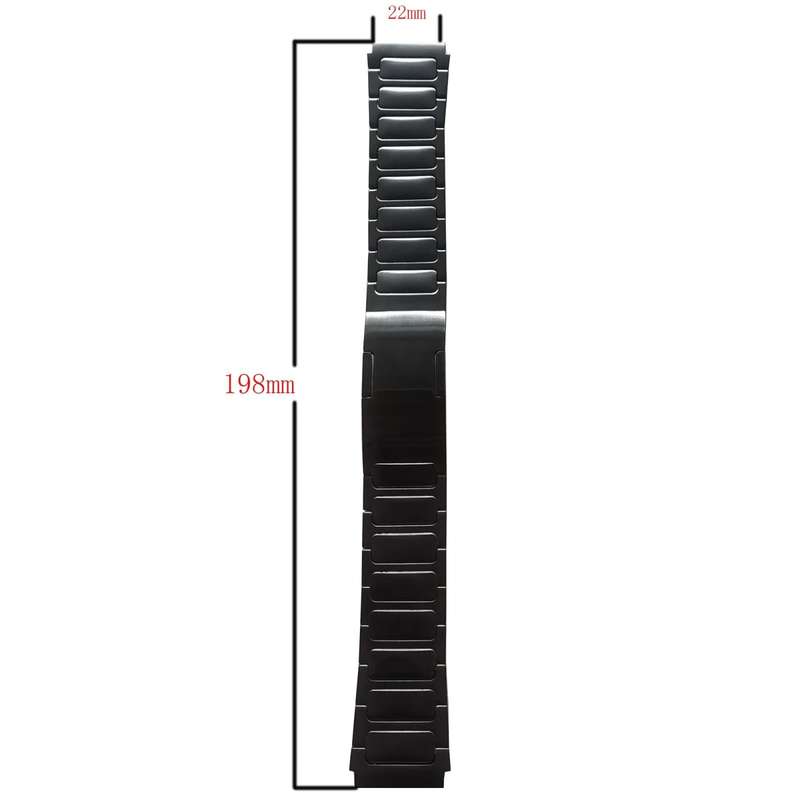 For Garmin Vivoactive 4 22mm I-Shaped Titanium Alloy Watch Band(Grey)