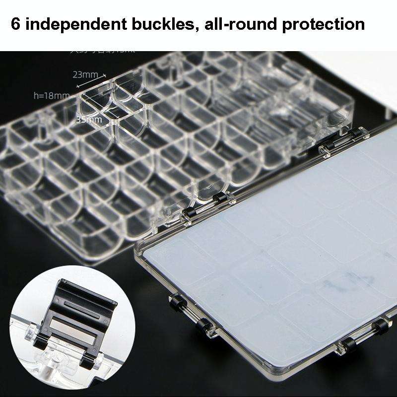 Water Color Moisturizing Color Box Leak-Proof Sealed Sketch Paint Box, Style: 24 Grids Classica