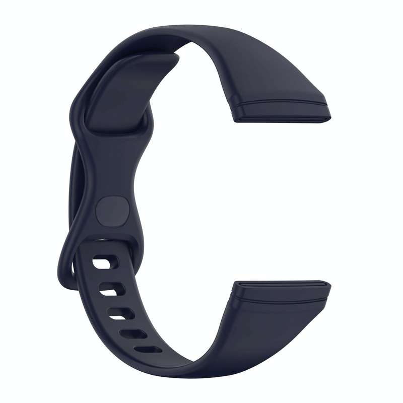 For Fitbit Versa 4 / Versa 3 / Sense Universal TPU Watch Band, Size:S(Dark Blue)