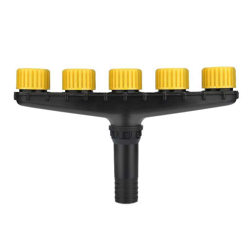 DKSSQ Gardening Watering Sprinkler Nozzle, Specification: 5 Head with 1.5 inch Interface