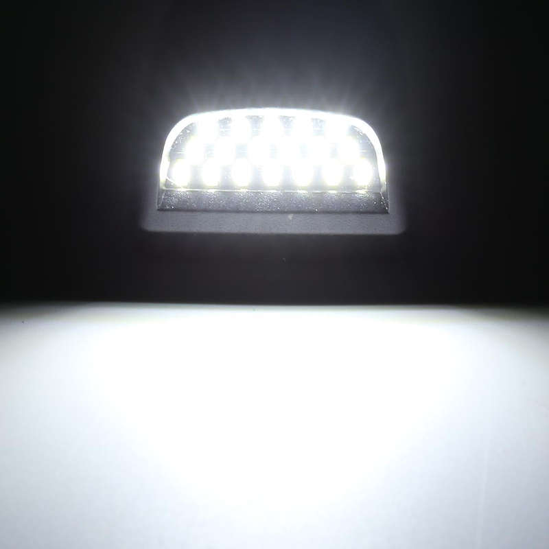 2 PCS DC 12V 3W 150LM 6000K LED License Plate Light 18LEDs SMD-4014 Bulbs Lamps for Chevrolet