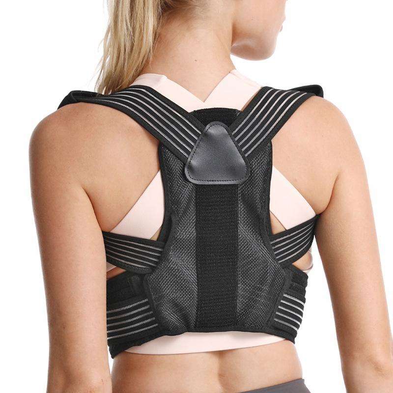Unisex Dual Compression Back Support Correction Belt Hunchback Corrector, Specification: Free Siz...