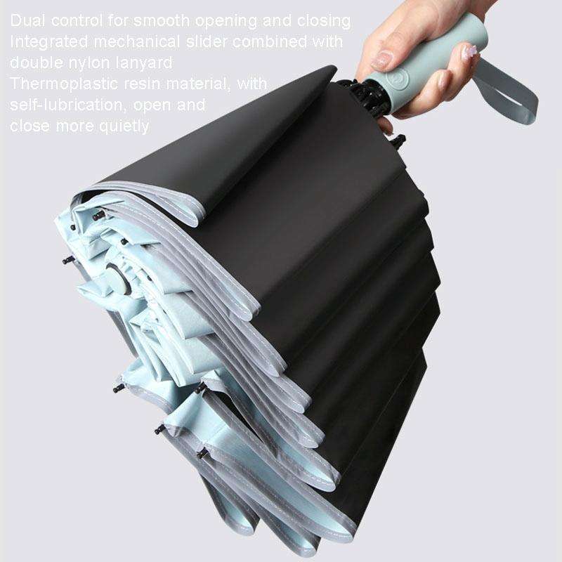 20 Bone Reverse Double Bone Automatic Folding Umbrella Sunshade Sun Umbrella(Pink)