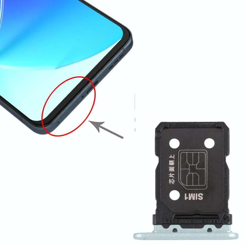 For OPPO Reno6 5G PEQM00 CPH2251  SIM Card Tray + SIM Card Tray (Green)