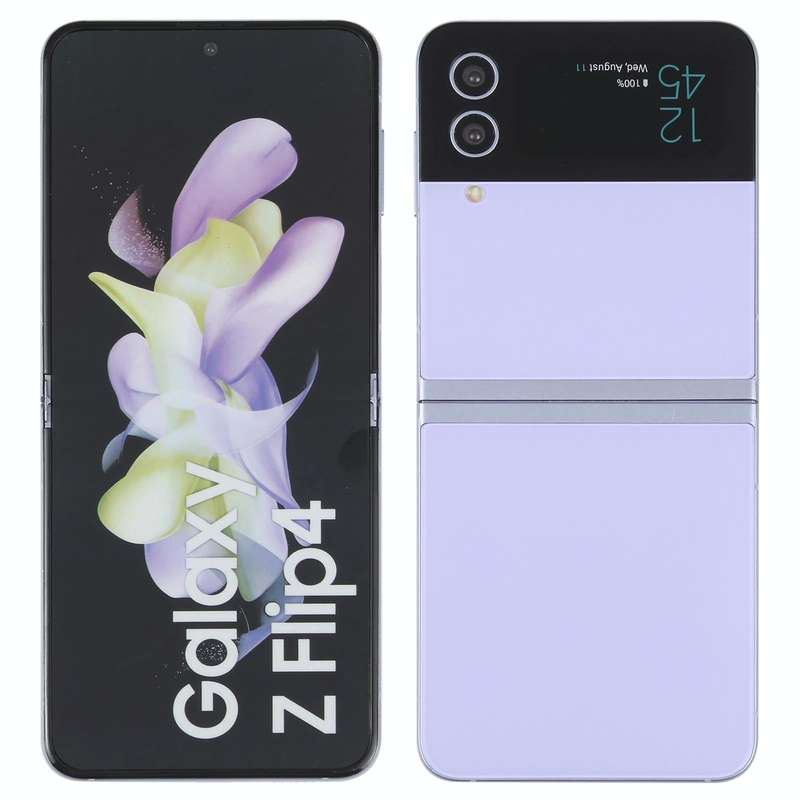 For Samsung Galaxy Z Flip4 Color Screen Non-Working Fake Dummy Display Model (Purple)