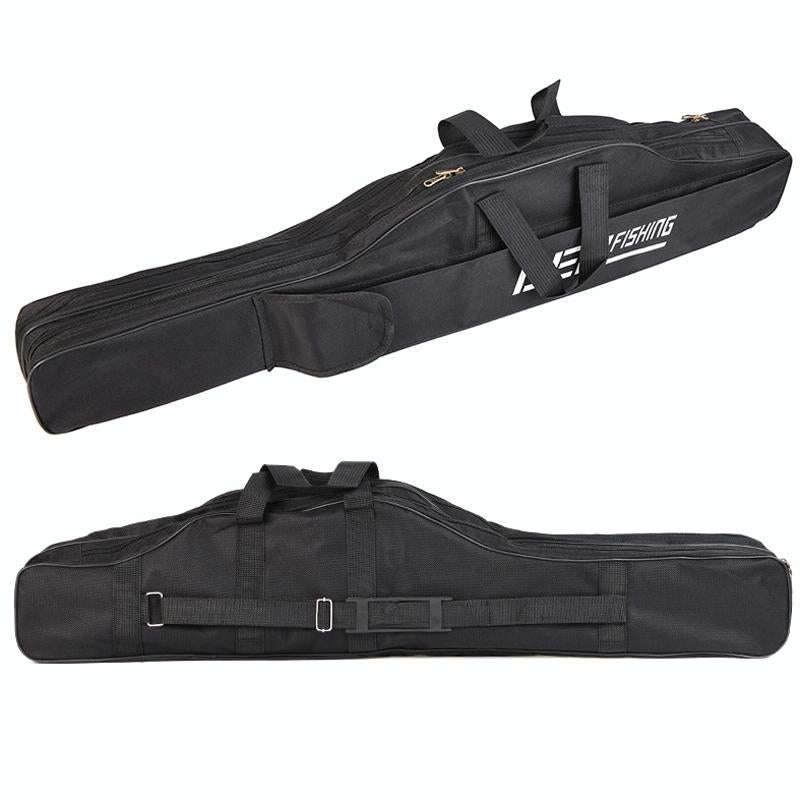 LEO 27746 Folding Fishing Rod Bag Long Fishing Gear Soft Bag, Length: 1.5m Black