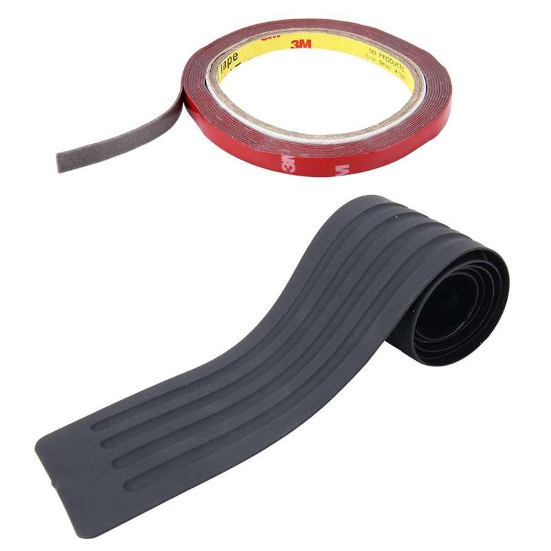 Car Trunk Unversal Tail Box Entrance Rubber Anti-slippery Cushion Mat with Sticker, Size: 908cm