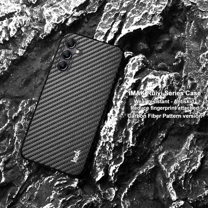 For Samsung Galaxy A54 5G imak Ruiyi Series Carbon Fiber PU + PC Phone Case