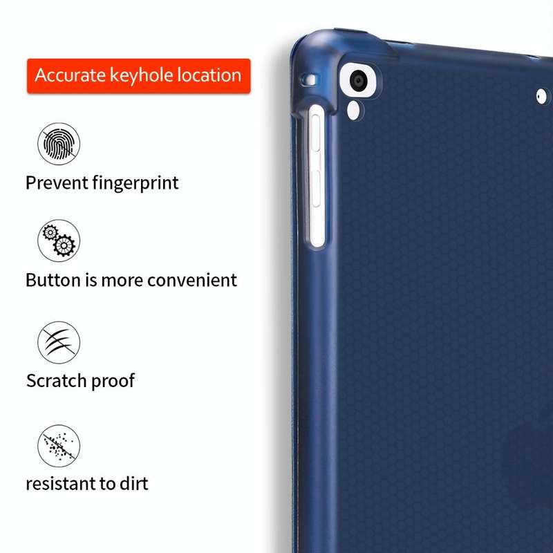 Multi-folding Shockproof TPU Protective Case for iPad 9.7 (2018) / 9.7 (2017) / air / air2, with ...