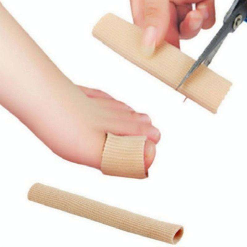 Breathable fiber silicone toe finger eversion correction Toe Separator Protective Gloves(M)