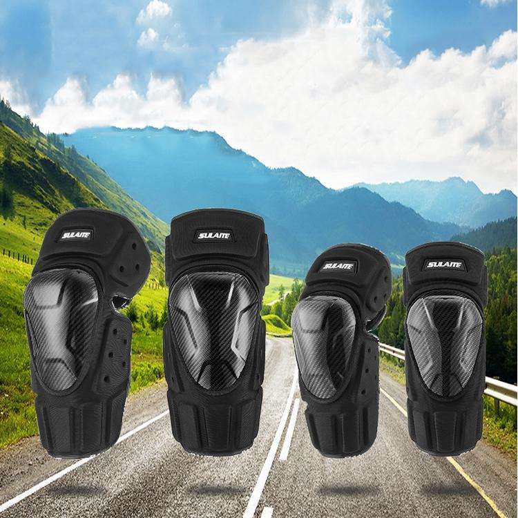 SULAITE Off-Road Motorcycle Windproof Warmth Drop-Proof Breathable Carbon Fiber Protective Gear, ...